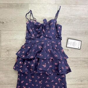 City Studio Navy Floral Dress